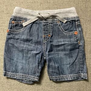 Zara Baby Denim Shorts with Gray Trim